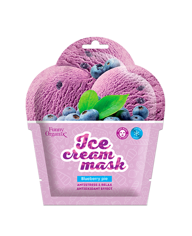 FUNNY ORGANIX Facial sheet mask ICE CREAM MASK 3 types OEM project